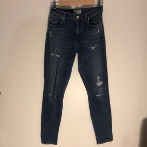 Agolde Medium wash distressed jeans